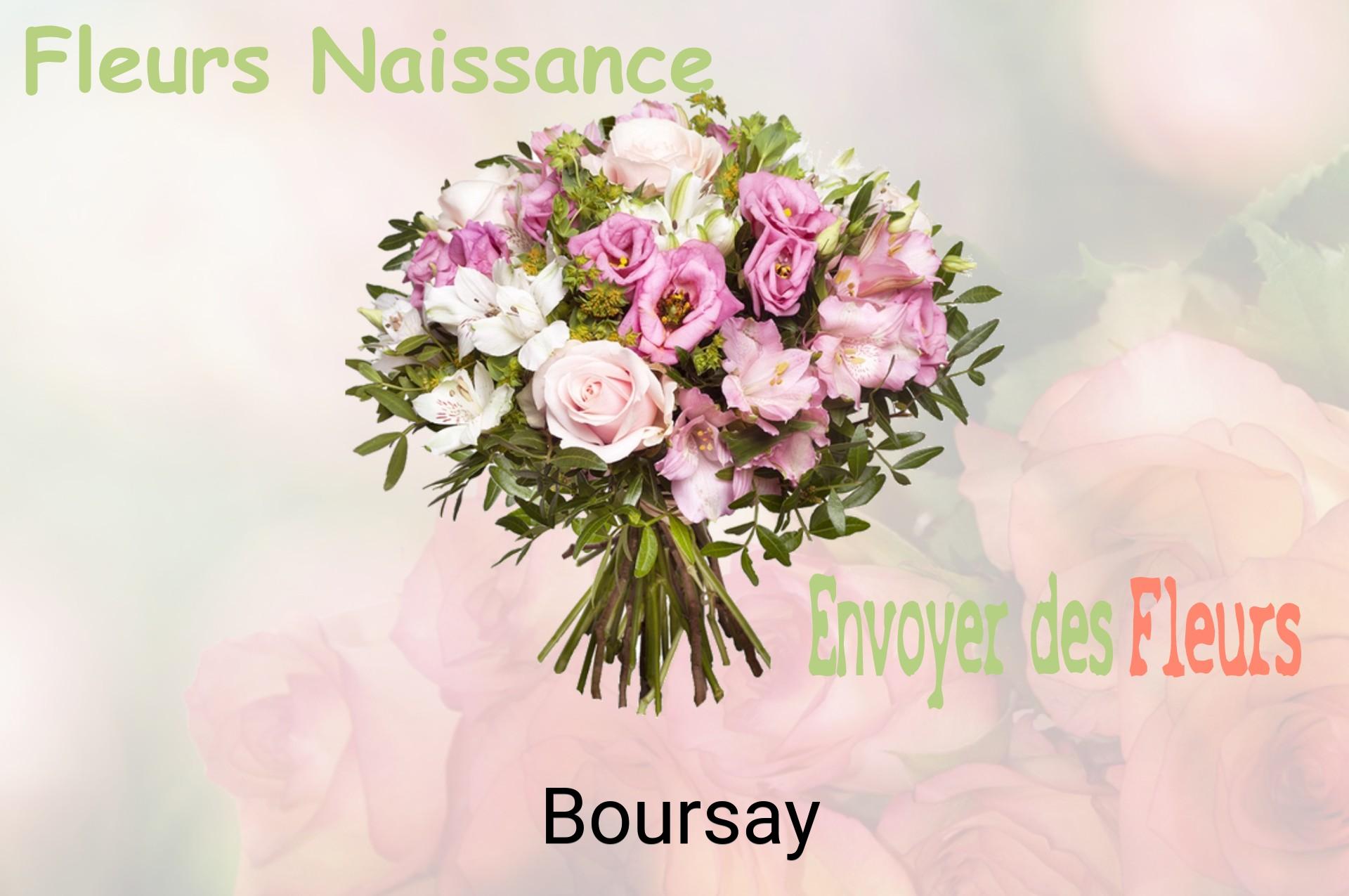 Bouquet de fleurs de naissance livré à Boursay